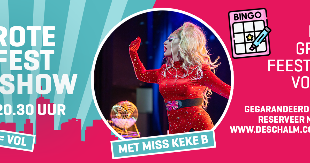 De Grote Cityfest Bingo Show — Afterparty met Dominic en Miss Keke B